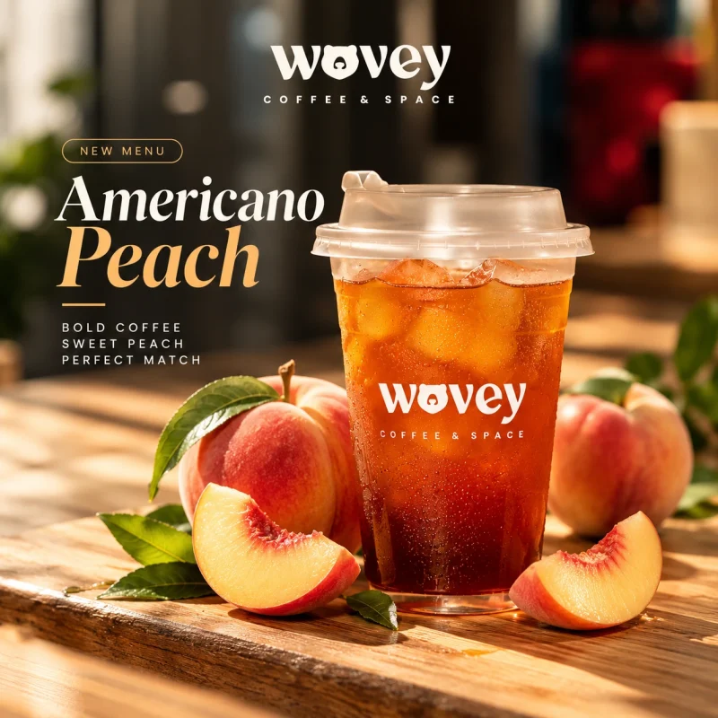 Americano Peach - Wovey Coffee